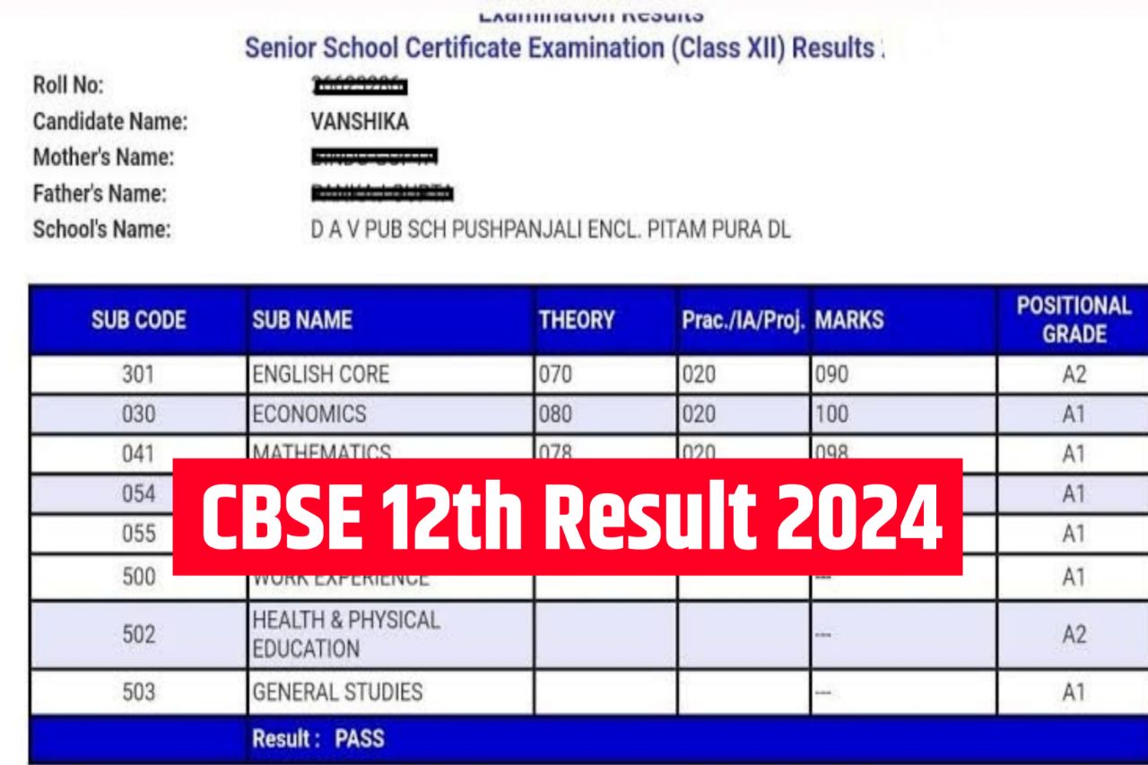 results.cbse.nic.in Cbse 12th Result 2024, Roll Number Link