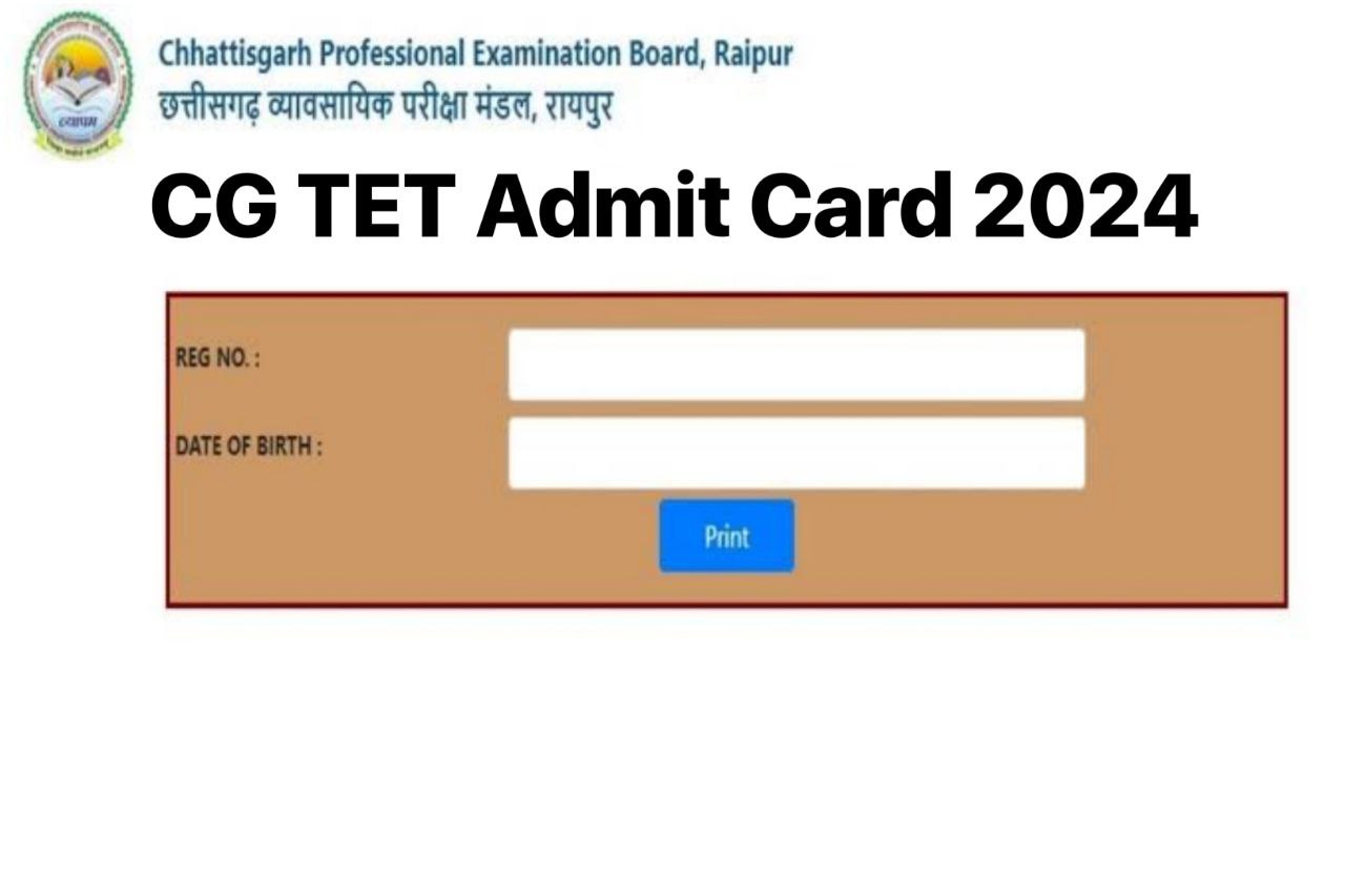 CG TET Admit Card 2024 at vyapam.cgstate.gov.in Exam Date, Check Paper Pattern