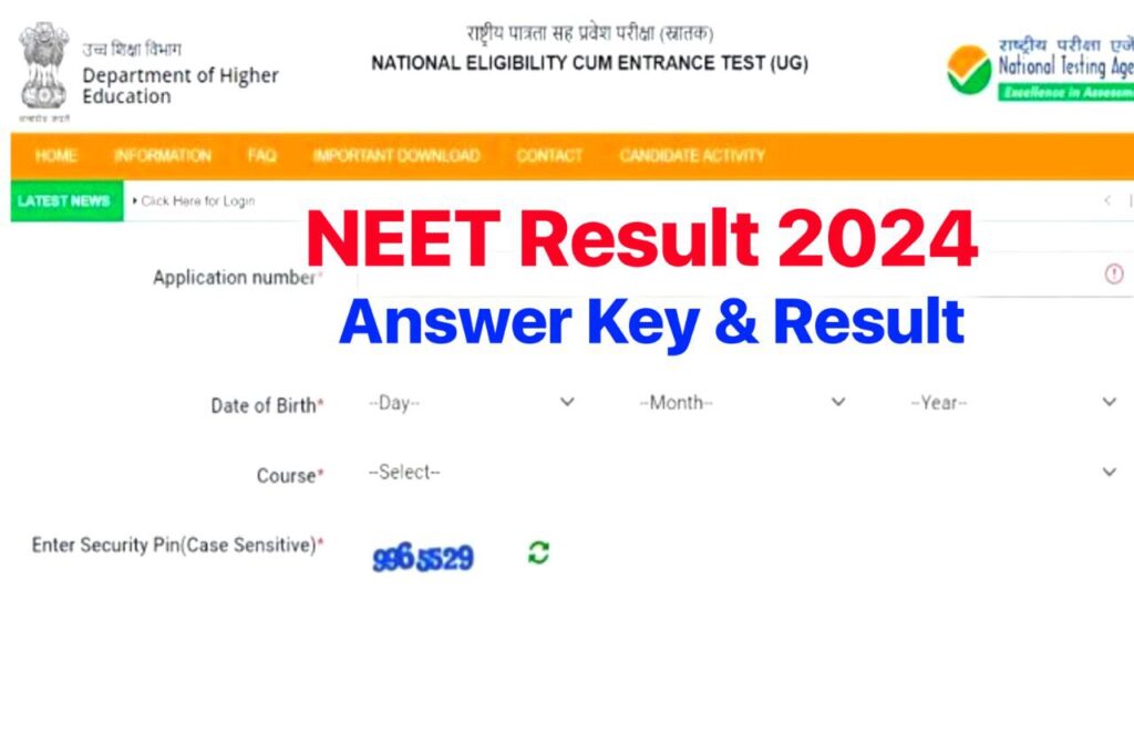 neet.nta.nic.in NEET Result 2024, Check NEET UG 2024 Cut Off Marks , Scores here