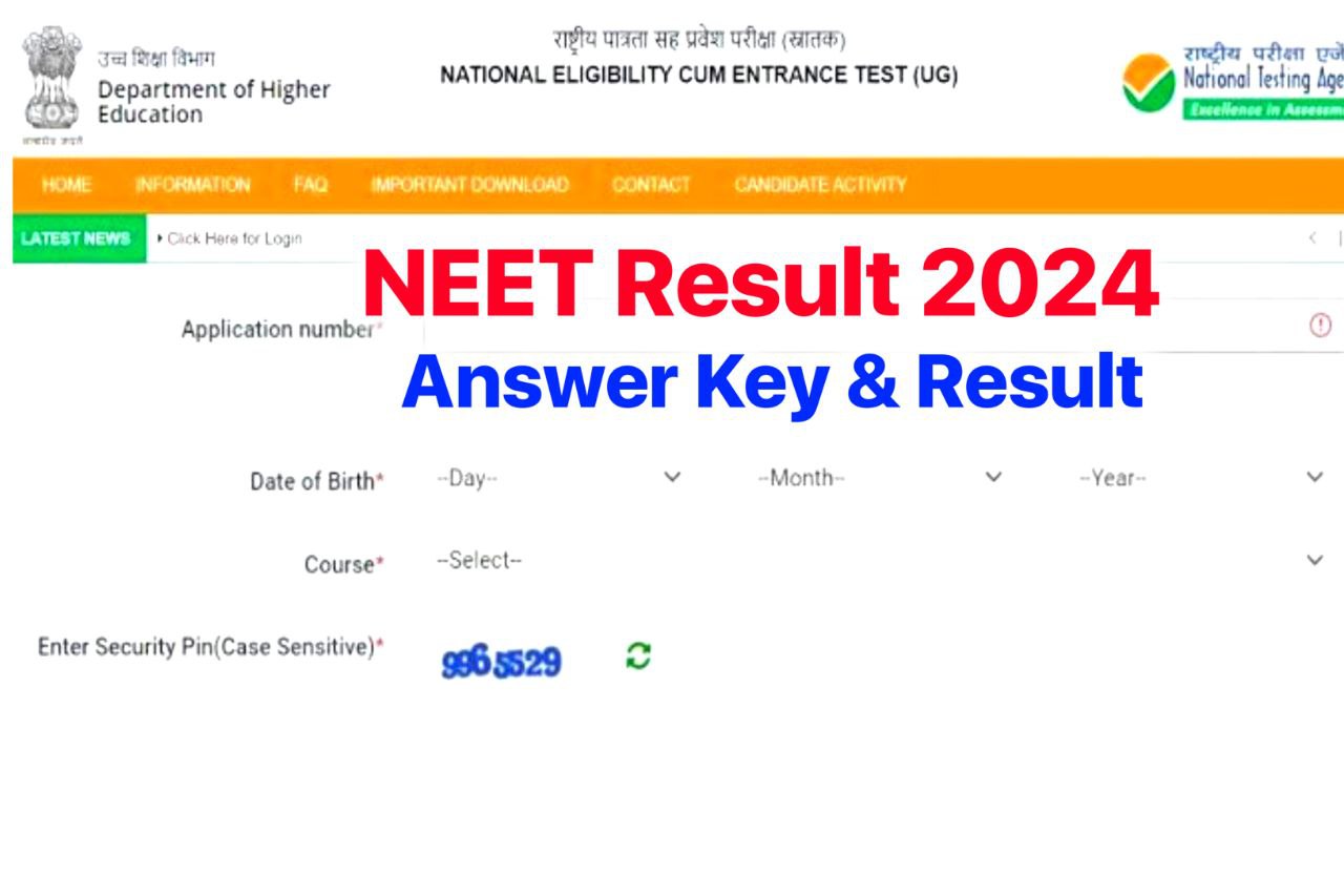 neet.nta.nic.in NEET Result 2024, Check NEET UG 2024 Cut Off Marks , Scores here