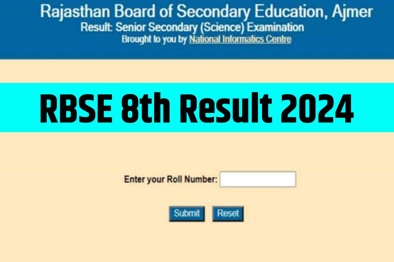 Rbse 8th Result 2024 at rajshaladarpan.nic.in Check Rajasthan Board Class 8 Marks, Scorecard