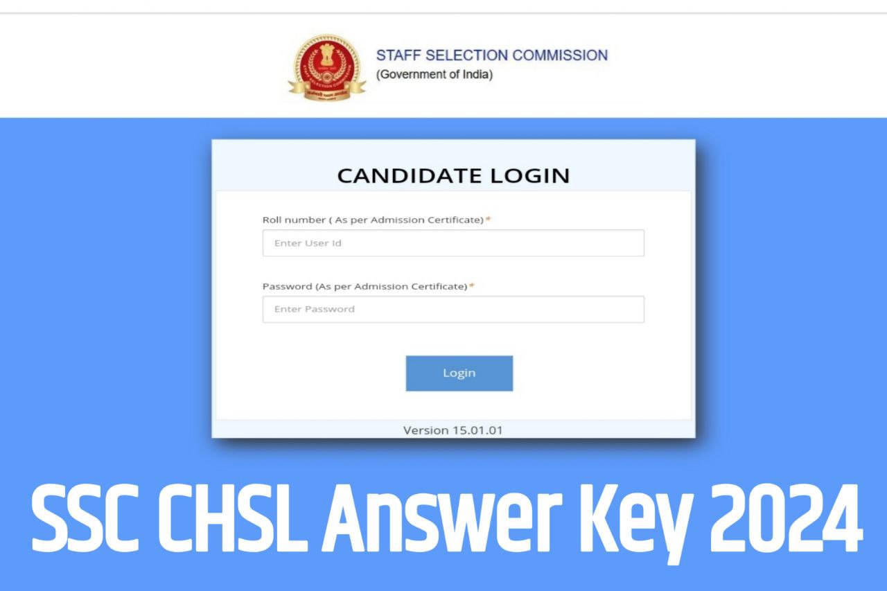 SSC CHSL Answer Key 2024, Tier 1 Response Sheet PDF