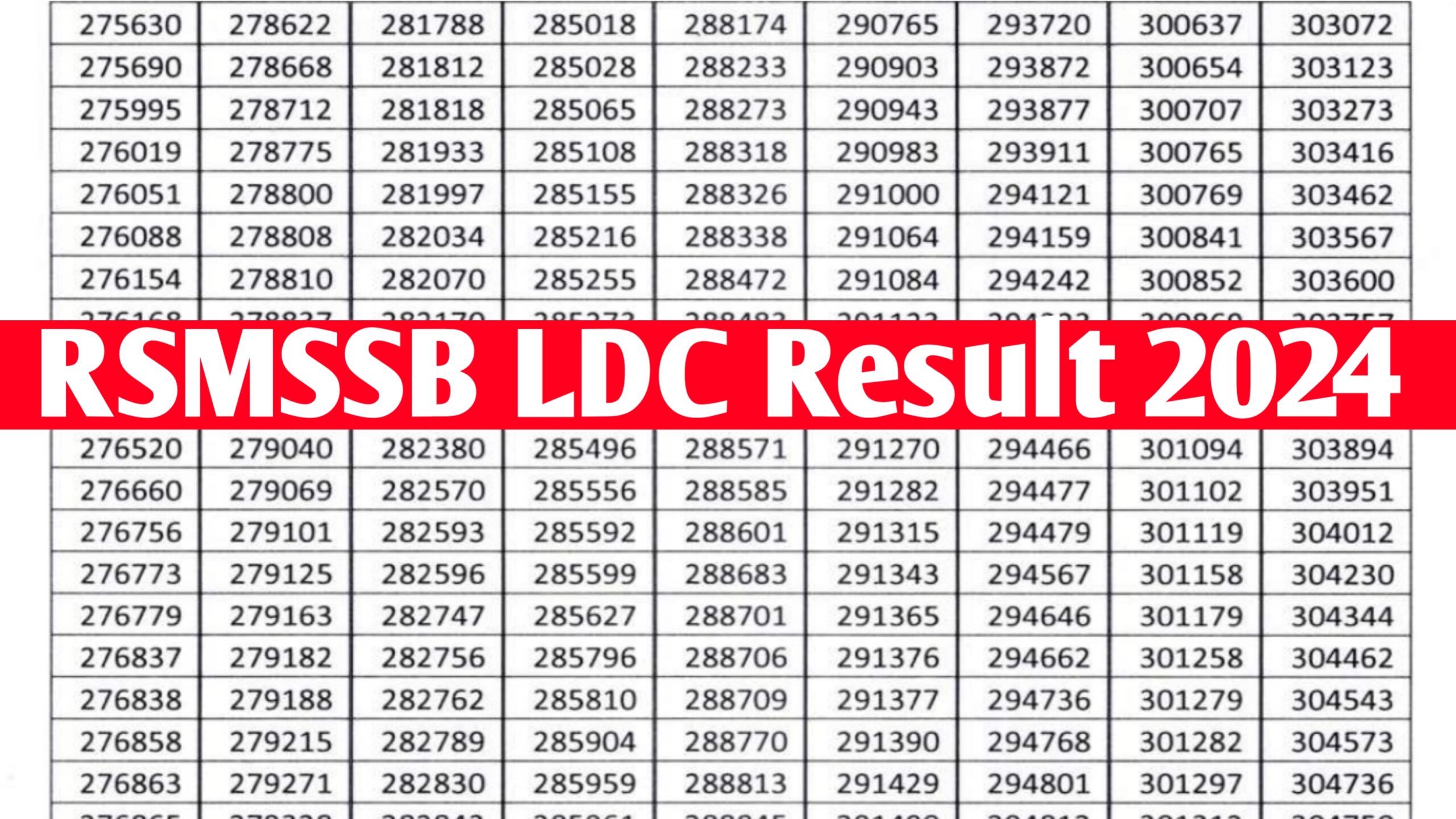 Rajasthan LDC Result 2024 Out at rsmssb.rajasthan.gov.in: Here's Download Link, Check Update