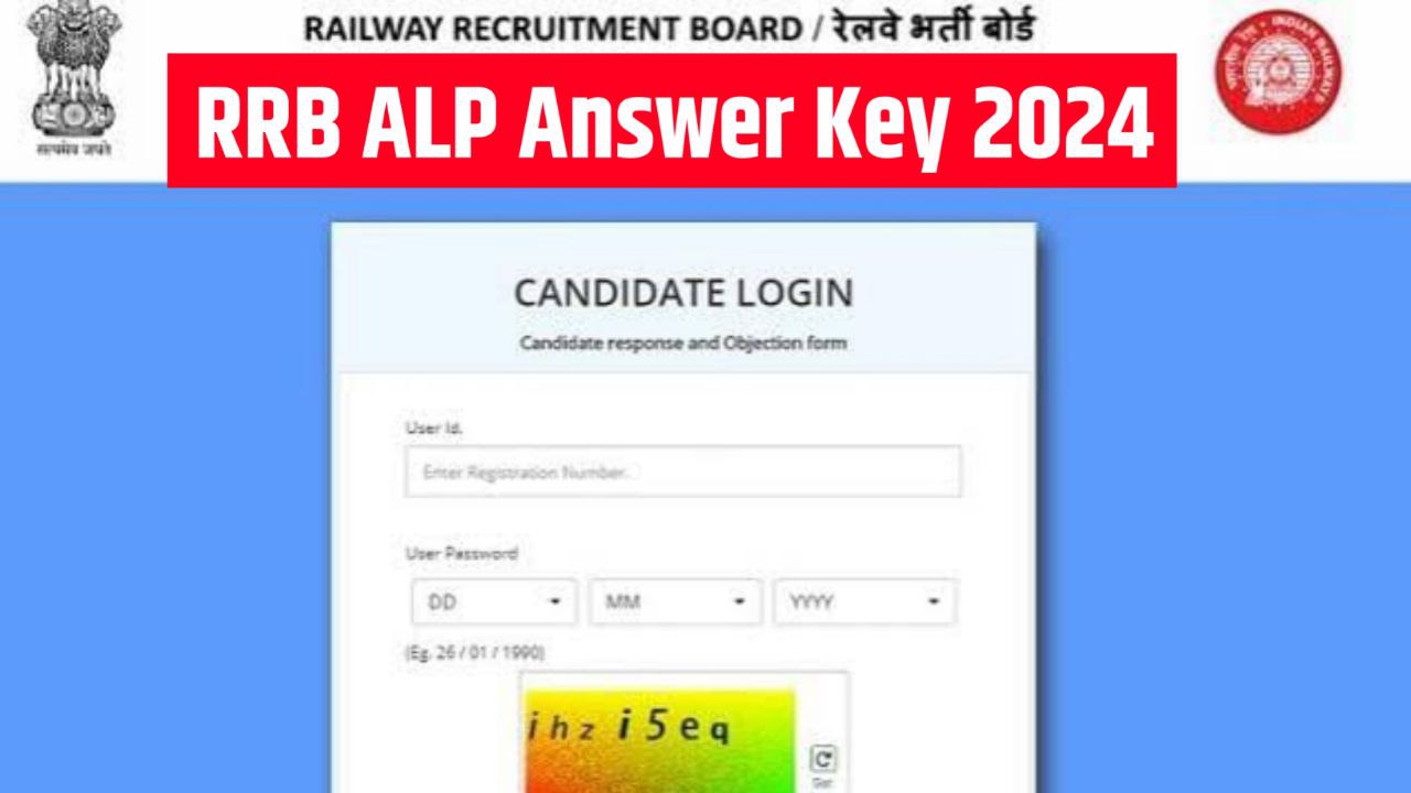 RRB ALP Answer Key 2024, Assistant Loco Pilot CBT 1 Answer Key